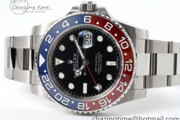 Blue Black CHS Best 1:1 Dial Ceramic Steel BLRO GMT-Master Red II Edition 904L APSF VR3186 116719 0810